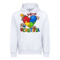 White different is beautiful autism Urban Hoodie - MaliasSmallBusiness