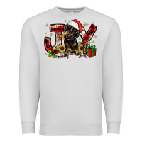 Dove Grey christmas joy dachshund Premium Sweatshirt - JahusDesignShop