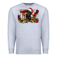 Heather Grey christmas joy dachshund Premium Sweatshirt - JahusDesignShop