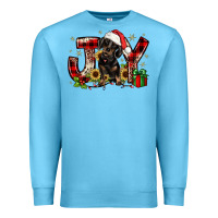 Ocean Blue christmas joy dachshund Premium Sweatshirt - JahusDesignShop