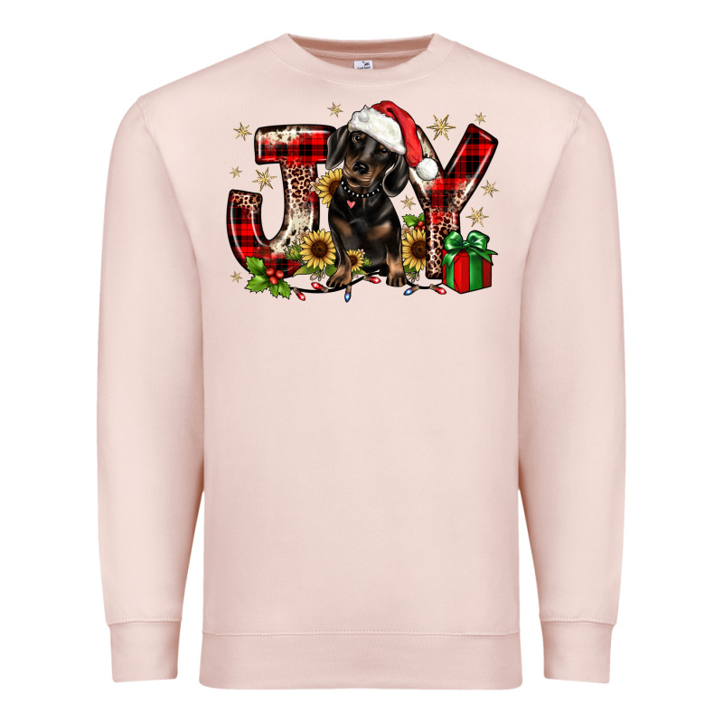 Christmas Joy Dachshund Premium Sweatshirt by JahusDesignShop | Teevron