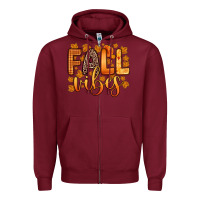 Burgundy fall vibes Zipper Hoodie - Zillion Design Studio