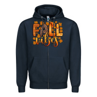 Navy fall vibes Zipper Hoodie - Zillion Design Studio