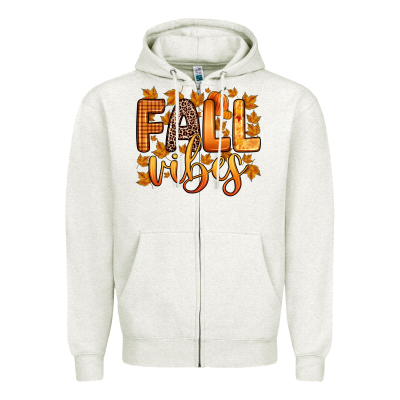 Fall Vibes Zipper Hoodie by Zillion Design Studio | Teevron