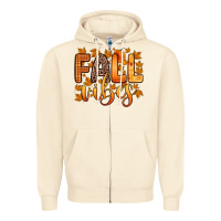 Sandshell fall vibes Zipper Hoodie - Zillion Design Studio