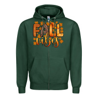 Sports Green fall vibes Zipper Hoodie - Zillion Design Studio