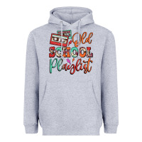 Heather Grey old school playlist cassette Heavyweight Hoodie - FaDigitalArtStudio