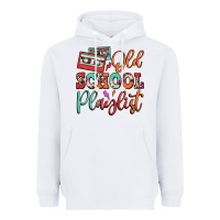 White old school playlist cassette Heavyweight Hoodie - FaDigitalArtStudio