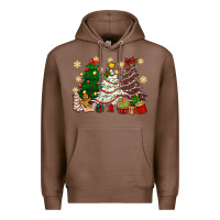 Chestnut Cake Christmas trees Premium Hoodie - NancyCooperArtShop