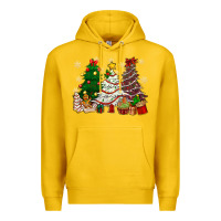 Lemon Cake Christmas trees Premium Hoodie - NancyCooperArtShop