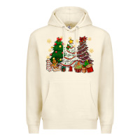 Sandshell Cake Christmas trees Premium Hoodie - NancyCooperArtShop