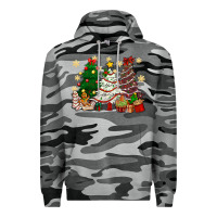Slate Camo Cake Christmas trees Premium Hoodie - NancyCooperArtShop