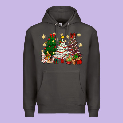 Cake Christmas Trees Premium Hoodie Designed By Nancycooperartshop