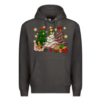 Smoke Cake Christmas trees Premium Hoodie - NancyCooperArtShop