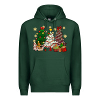 Sports Green Cake Christmas trees Premium Hoodie - NancyCooperArtShop