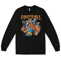 Black Football life afro girl sneakers Long Sleeve Tee - RanaPortraitStore