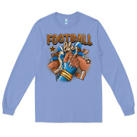 Colony Blue Football life afro girl sneakers Long Sleeve Tee - RanaPortraitStore