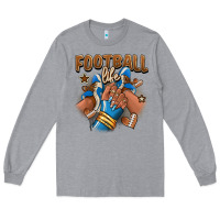 Heather Grey Football life afro girl sneakers Long Sleeve Tee - RanaPortraitStore