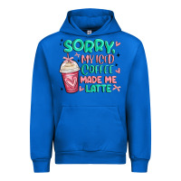 Cobalt sorry my iced coffee made me latte Urban Hoodie - MaliasSmallBusiness