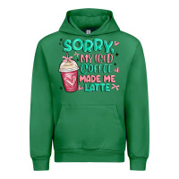 Emerald sorry my iced coffee made me latte Urban Hoodie - MaliasSmallBusiness