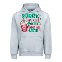 Heather Grey sorry my iced coffee made me latte Urban Hoodie - MaliasSmallBusiness