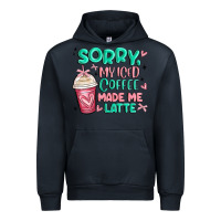 Navy sorry my iced coffee made me latte Urban Hoodie - MaliasSmallBusiness