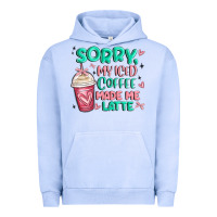 Pigment Grape Ice sorry my iced coffee made me latte Urban Hoodie - MaliasSmallBusiness