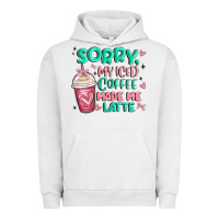 Pigment Lunar Rock sorry my iced coffee made me latte Urban Hoodie - MaliasSmallBusiness
