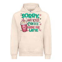 Sandshell sorry my iced coffee made me latte Urban Hoodie - MaliasSmallBusiness