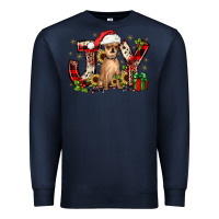 Navy Christmas joy chihuahua Premium Sweatshirt - JahusDesignShop