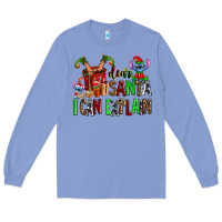 Colony Blue cup of chocolate and  with christmas stitch elf Long Sleeve Tee - AdoDesignShop