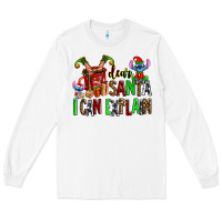 White cup of chocolate and  with christmas stitch elf Long Sleeve Tee - AdoDesignShop
