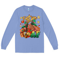 Colony Blue Festive af Christmas black girl sneakers Long Sleeve Tee - RanaPortraitStore