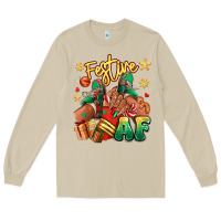 Mushroom Festive af Christmas black girl sneakers Long Sleeve Tee - RanaPortraitStore