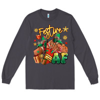 Smoke Festive af Christmas black girl sneakers Long Sleeve Tee - RanaPortraitStore