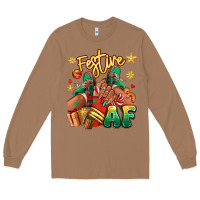 Toasted Coconut Festive af Christmas black girl sneakers Long Sleeve Tee - RanaPortraitStore