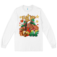 White Festive af Christmas black girl sneakers Long Sleeve Tee - RanaPortraitStore