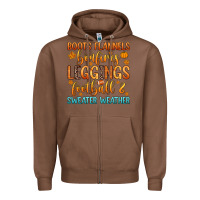 Chestnut boots flannels bonfires leggins football Zipper Hoodie - Zillion Design Studio