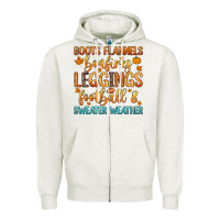 Oatmeal Heather boots flannels bonfires leggins football Zipper Hoodie - Zillion Design Studio