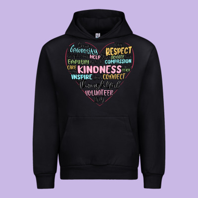 Kindness Heart Urban Hoodie Designed By Maliassmallbusiness