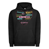 Pigment Black kindness heart Urban Hoodie - MaliasSmallBusiness