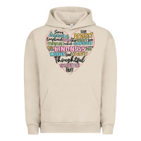 Pigment French Oak kindness heart Urban Hoodie - MaliasSmallBusiness