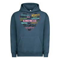 Pigment Midnight Navy kindness heart Urban Hoodie - MaliasSmallBusiness