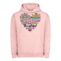 Pigment Salmon kindness heart Urban Hoodie - MaliasSmallBusiness