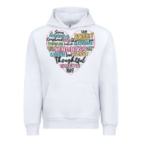 White kindness heart Urban Hoodie - MaliasSmallBusiness