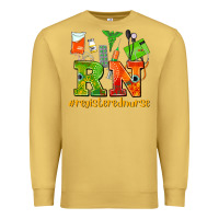 Antique Gold registered nurse juneteenth Premium Sweatshirt - AdoDesignShop