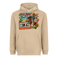 Mushroom rodeo sunflower cactus cassette Heavyweight Hoodie - FaDigitalArtStudio