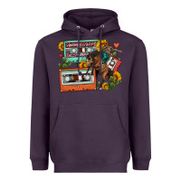 Plum rodeo sunflower cactus cassette Heavyweight Hoodie - FaDigitalArtStudio