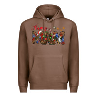 Chestnut Christmas Army Mom Premium Hoodie - NancyCooperArtShop