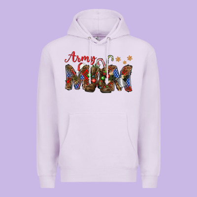 Christmas Army Mom Premium Hoodie Designed By Nancycooperartshop